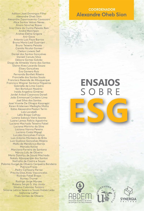 Capa de Ensaios sobre ESG