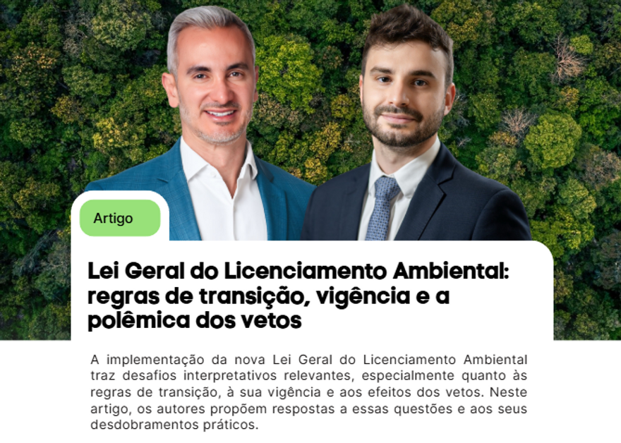 Artigo ABDEM sobre a Lei Geral do Licenciamento Ambiental